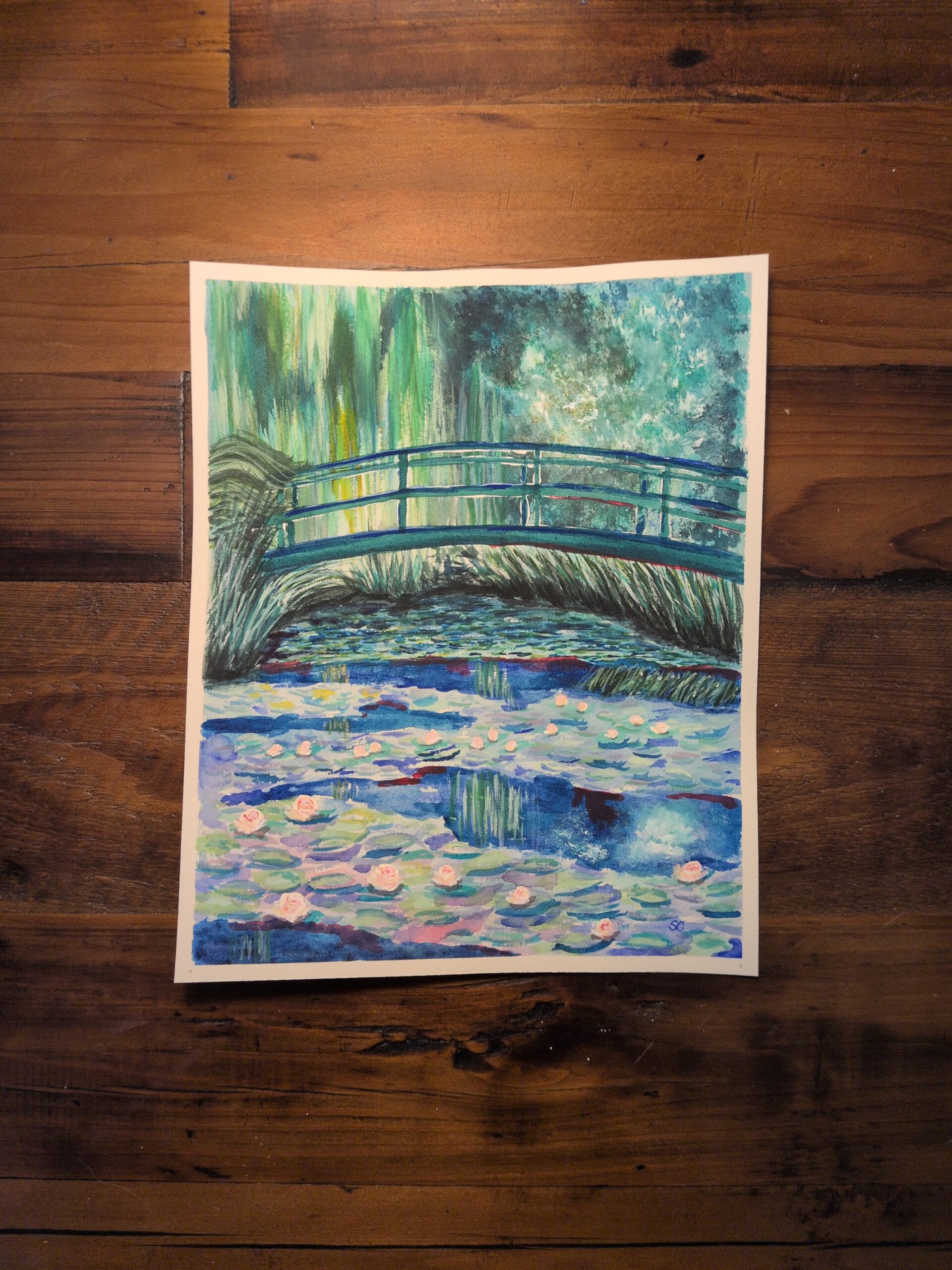 Pont Sur Les Nympheas